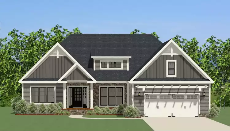 image of ranch house plan 1308